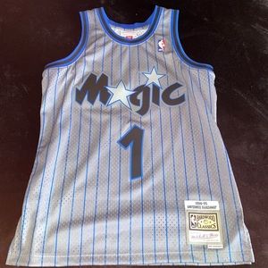 Mitchell & Ness Anfernee Hardaway Gray w pinstripes
